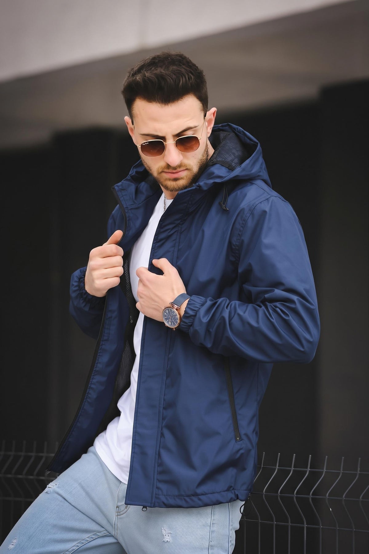 Hilti Ken Slim Fit Kapüşonlu Su İtici Mevsimlik Mont