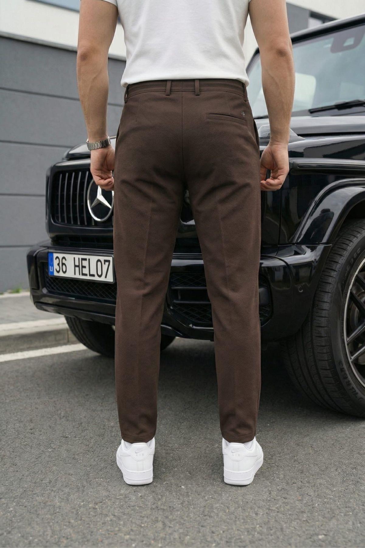 Holl Beli Lastikli ve Bağcıklı Likralı Esnek Örme Jogger Pantolon