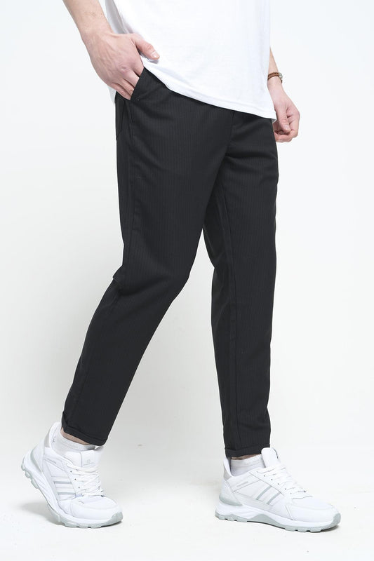 Joy Slim Fit Erkek Beli Lastikli Duble Paça Erkek Jogger Pantolon