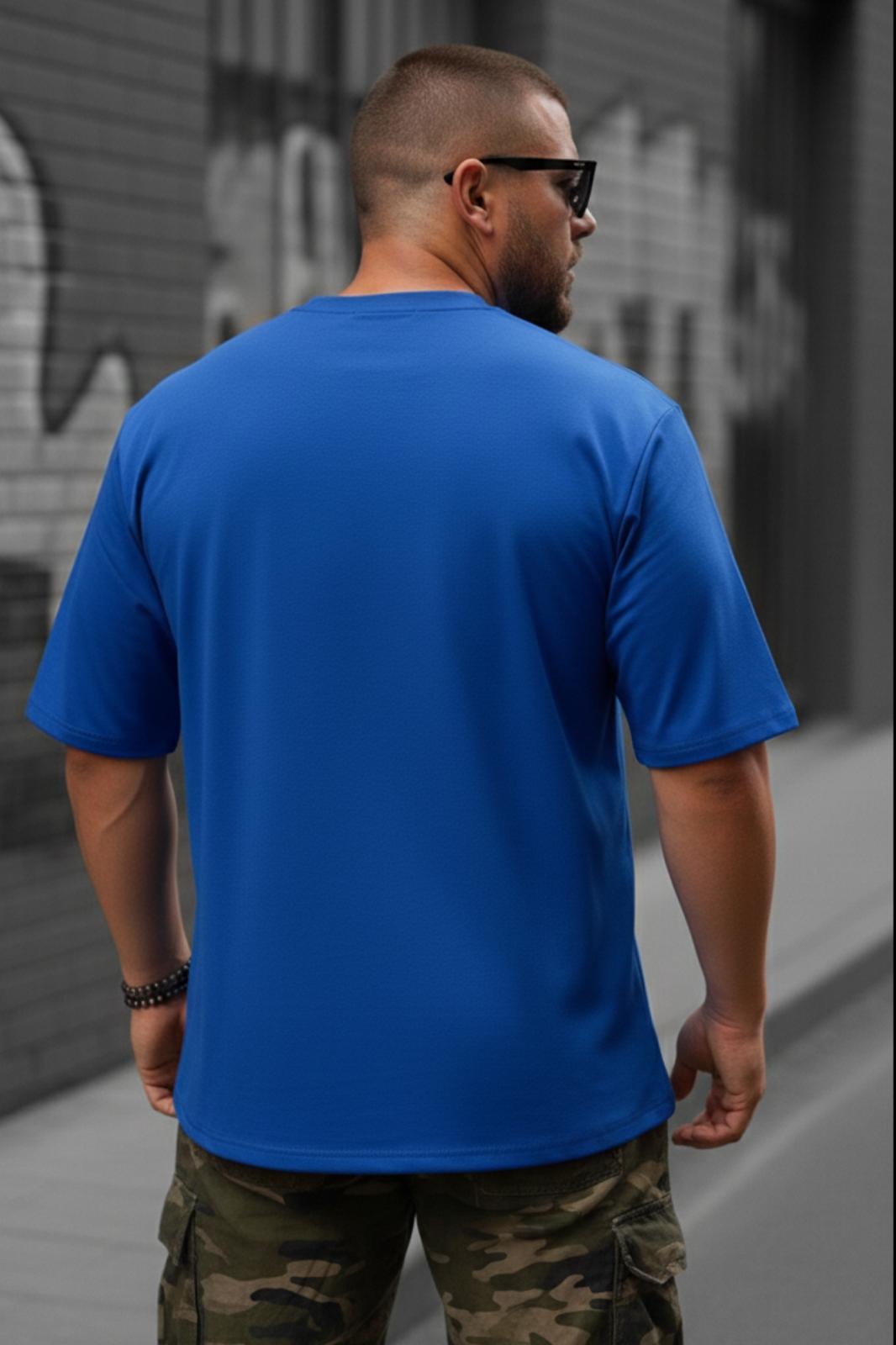 Kapty Erkek Büyük Beden Battal Basic Bisiklet Yaka Pamuklu T-Shirt Rahat Kesim Unisex Sevgili Kombini