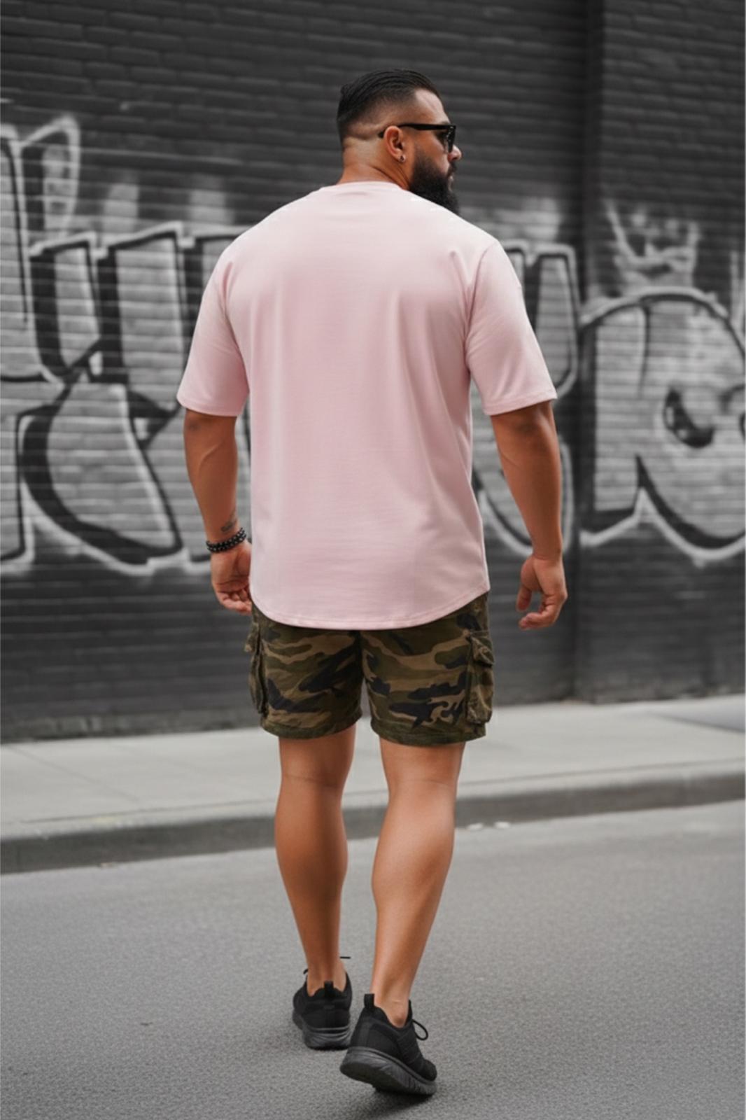 Kapty Erkek Büyük Beden Battal Basic Bisiklet Yaka Pamuklu T-Shirt Rahat Kesim Unisex Sevgili Kombini