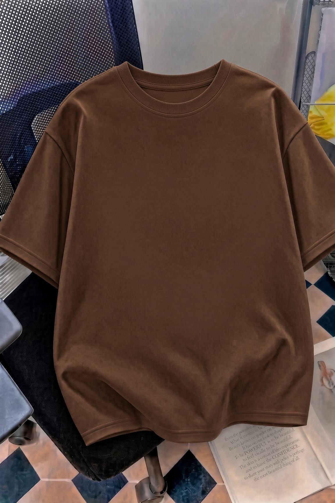 Kedi Kalp Desenli Oversize/Rahat Kesim Kısa Kollu T-shirt
