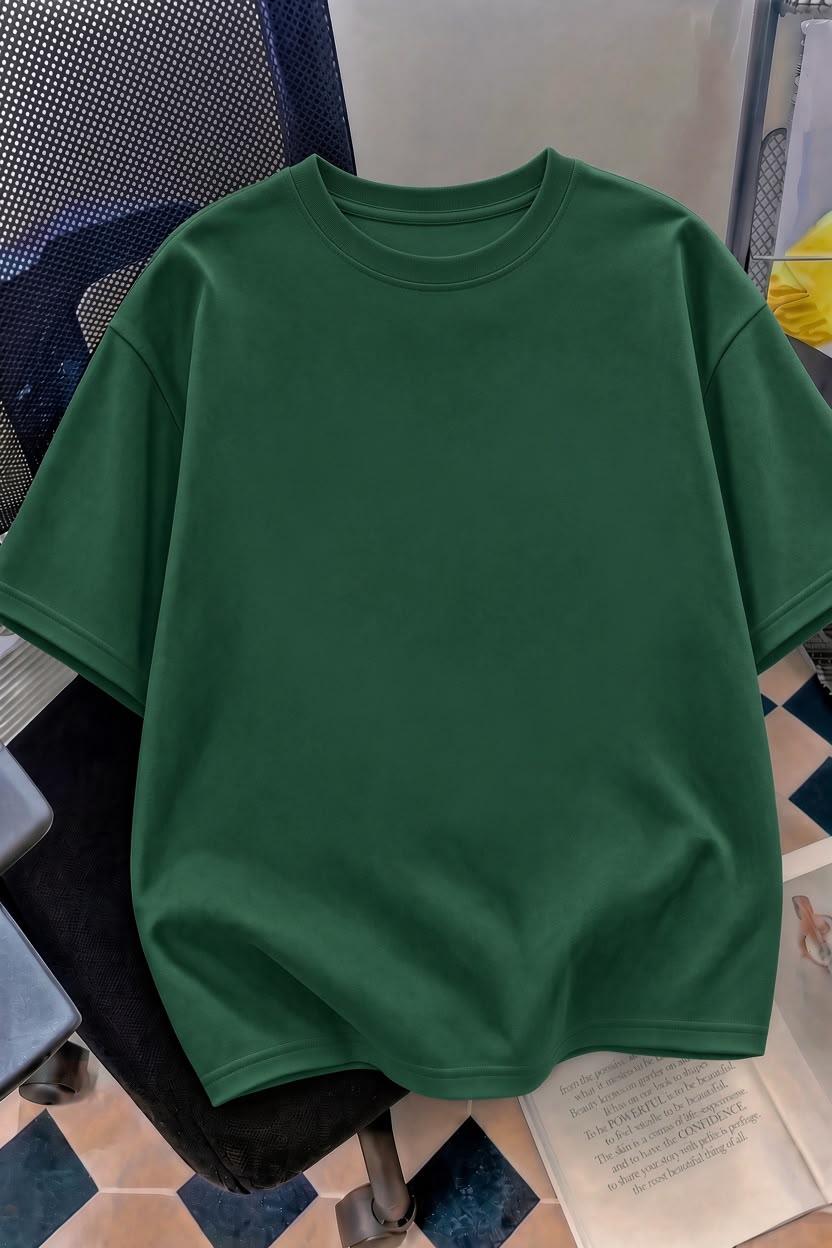 Kedi Kalp Desenli Oversize/Rahat Kesim Kısa Kollu T-shirt