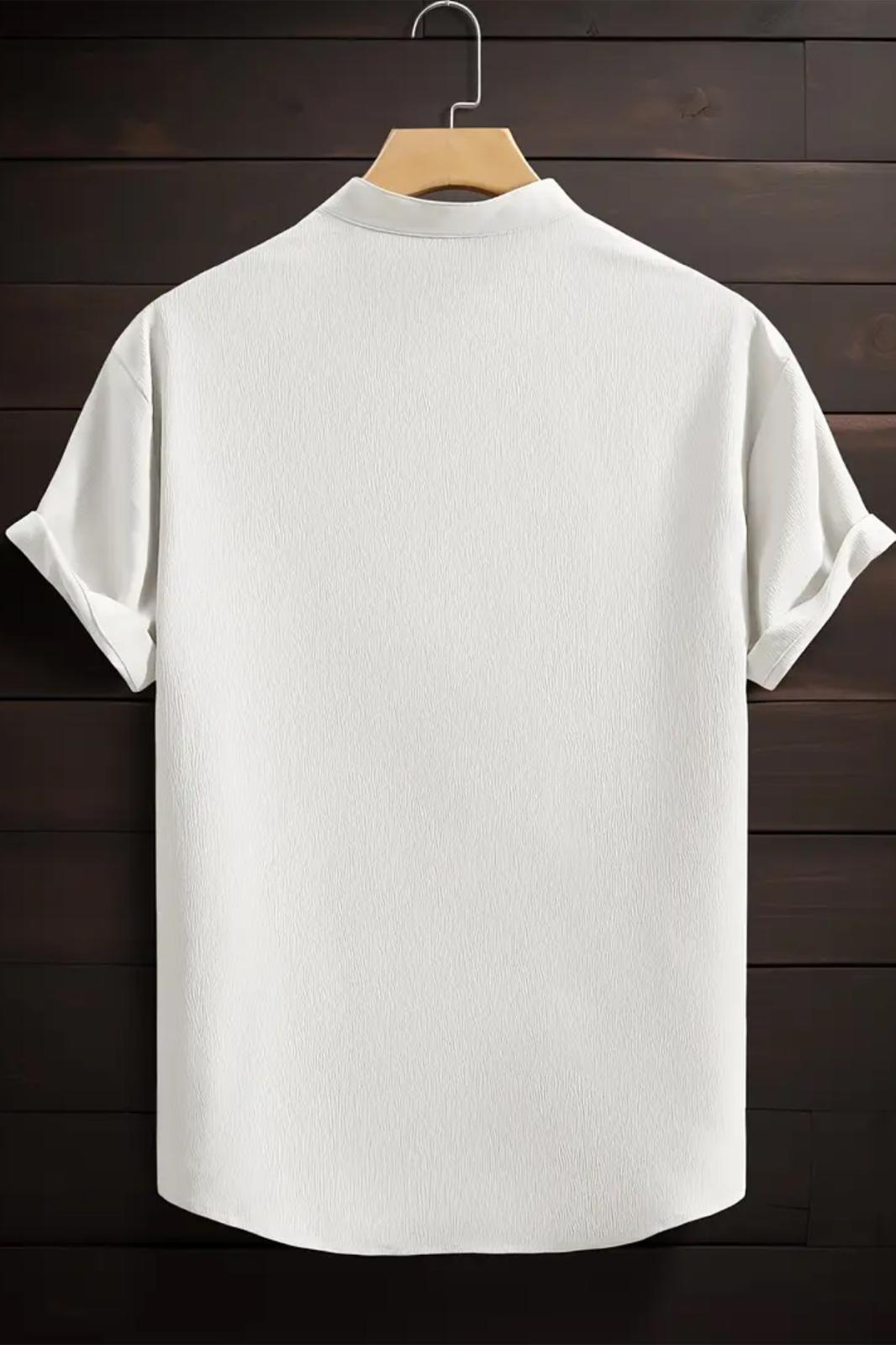 Laend Slim Fit Kısa Kol Hakim Yaka Erkek Gömlek