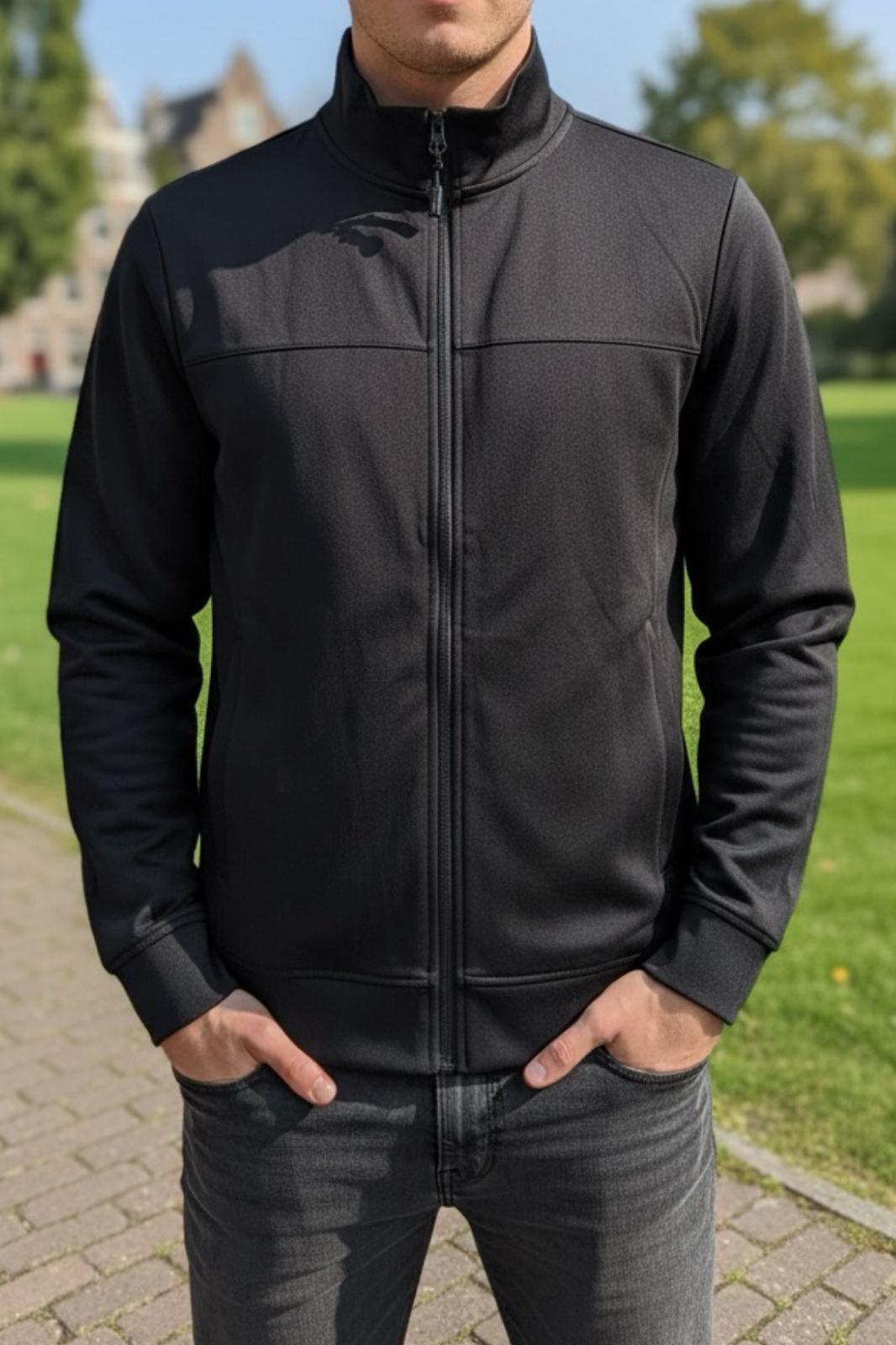 Loxy Antreman Scuba Kumaş Dik Yaka Fermuarlı Ceket