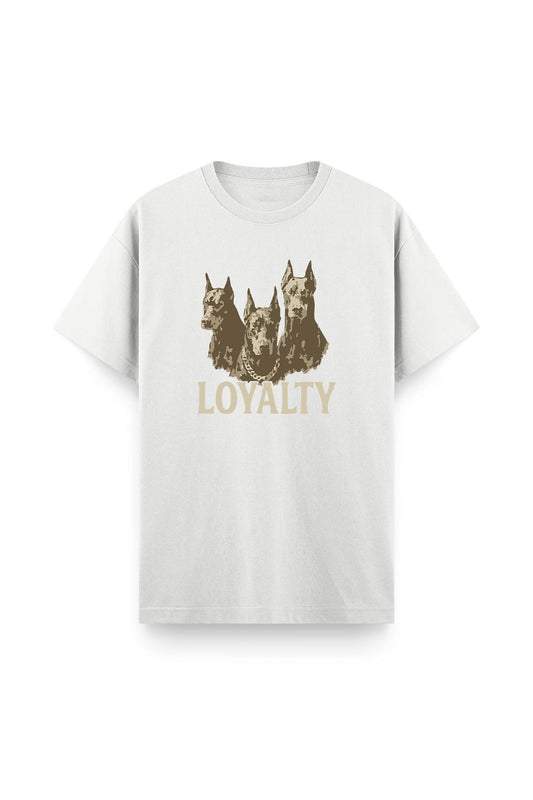Loyalty Ön Baskılı Bisiklet Yaka Unisex Tshirt