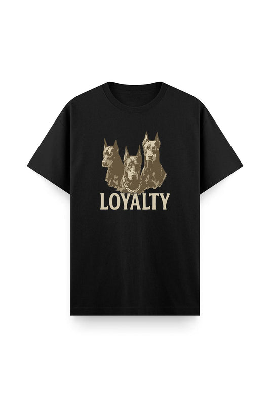 Loyalty Ön Baskılı Bisiklet Yaka Unisex Tshirt