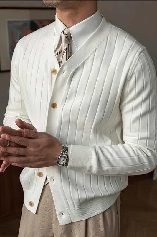 Michel Dar Kesim Slim Fit Düğmeli V Yaka Hırka Erkek Hırka