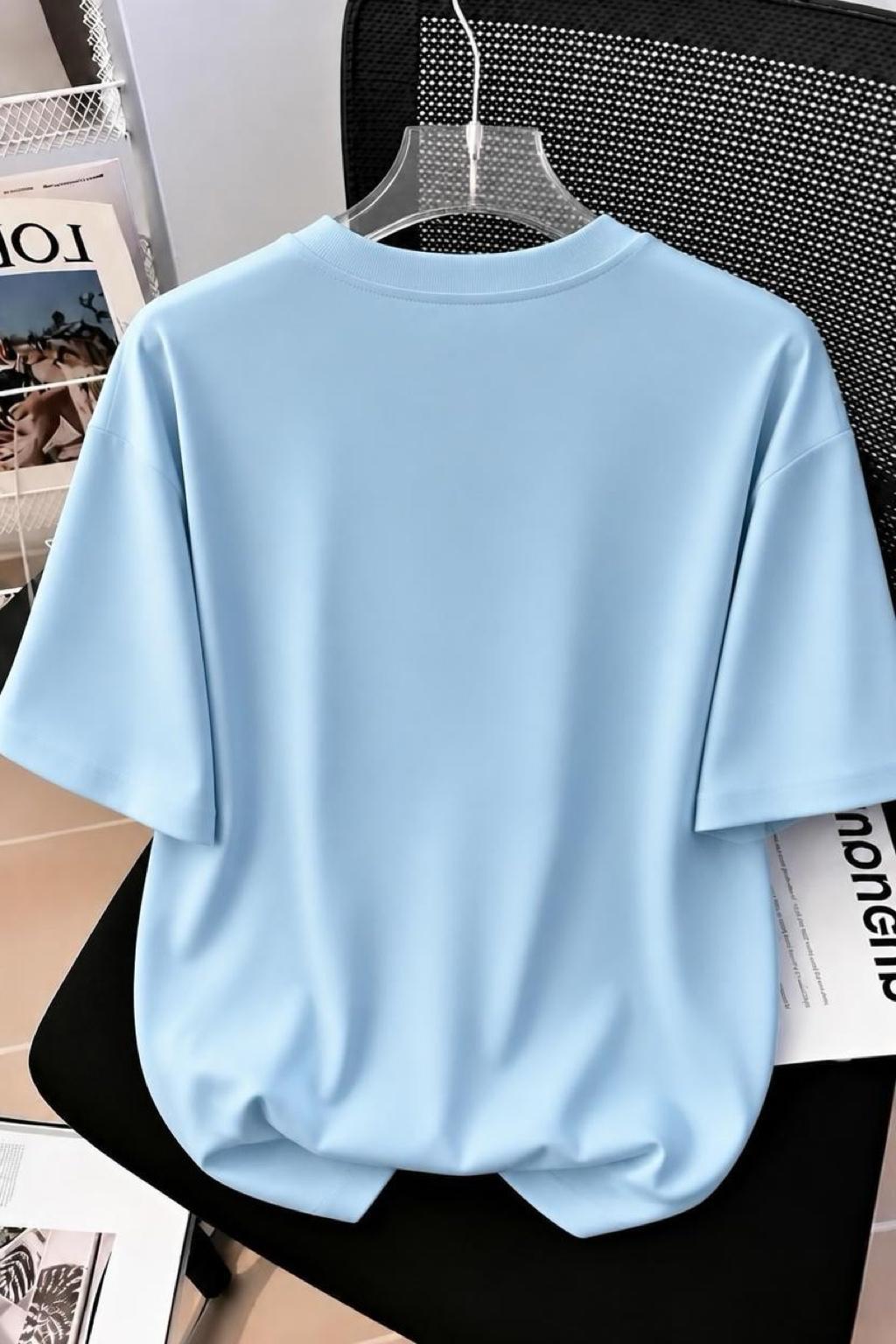 Papatya Kanatlı Kelebek Baskılı Oversize Kadın T-Shirt