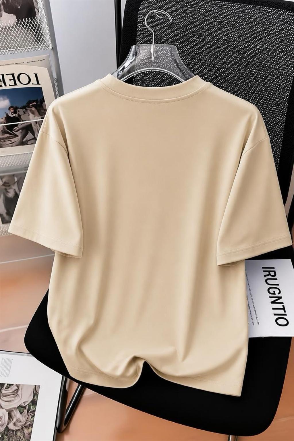 Papatya Kanatlı Kelebek Baskılı Oversize Kadın T-Shirt