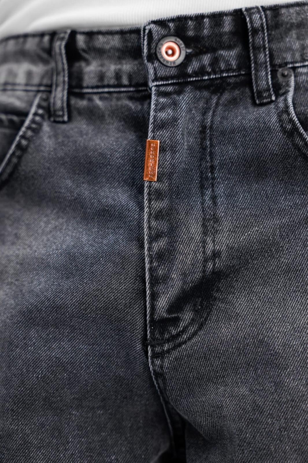 Puertas Erkek Yüksek Bel Balon Baggy Fit Bol Kesim Kot Pantolon