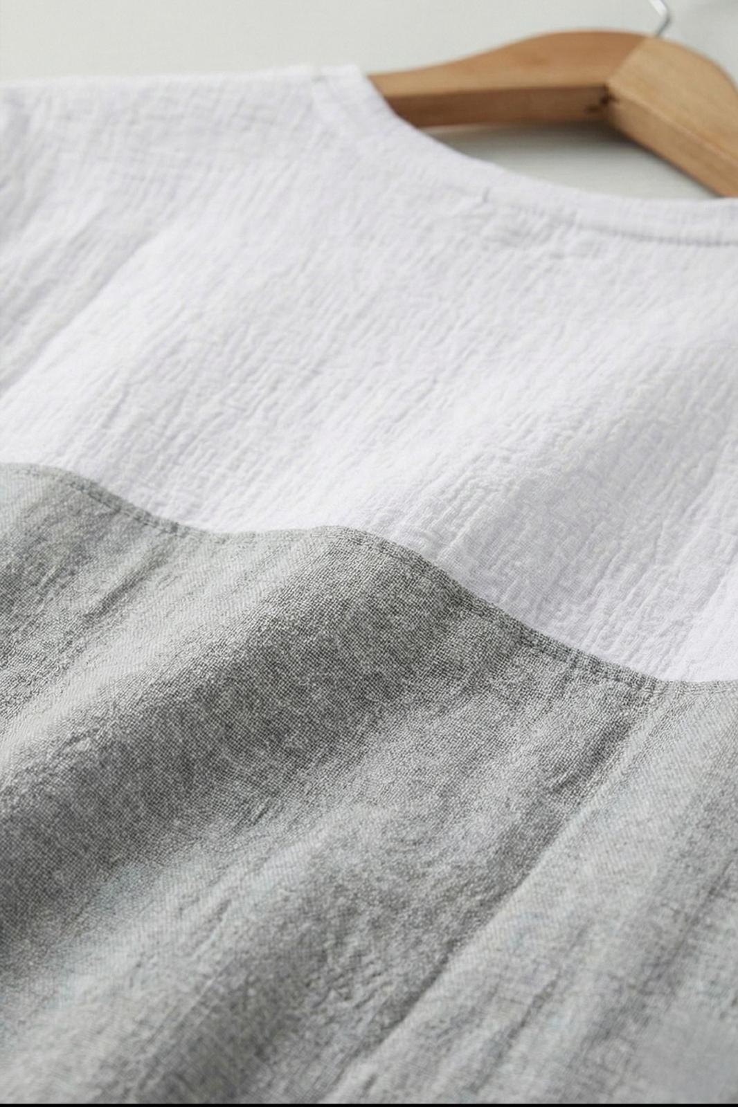 Reka Jakar Dokulu Panel Detaylı Slim Fit Bisiklet Erkek Yaka Tişört