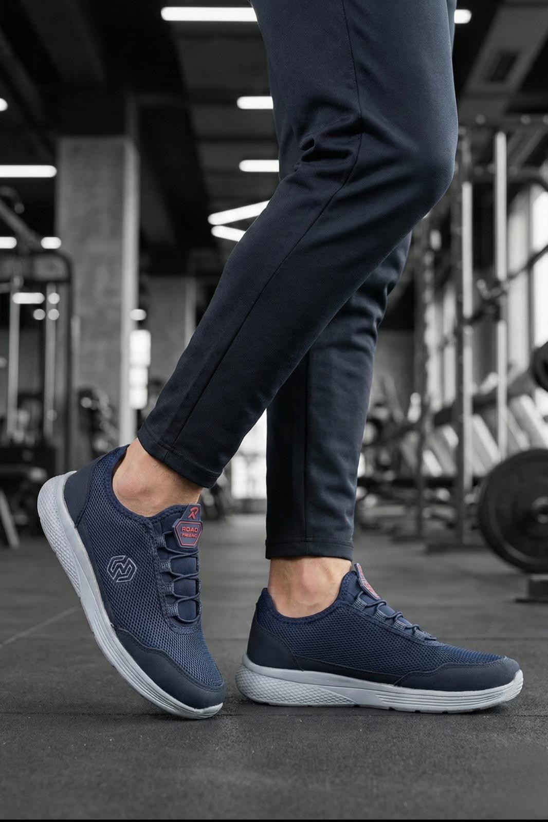 Roaf Lastik Bağcıklı Nefes Alabilen Hafif Rahat Taban Erkek Sneaker