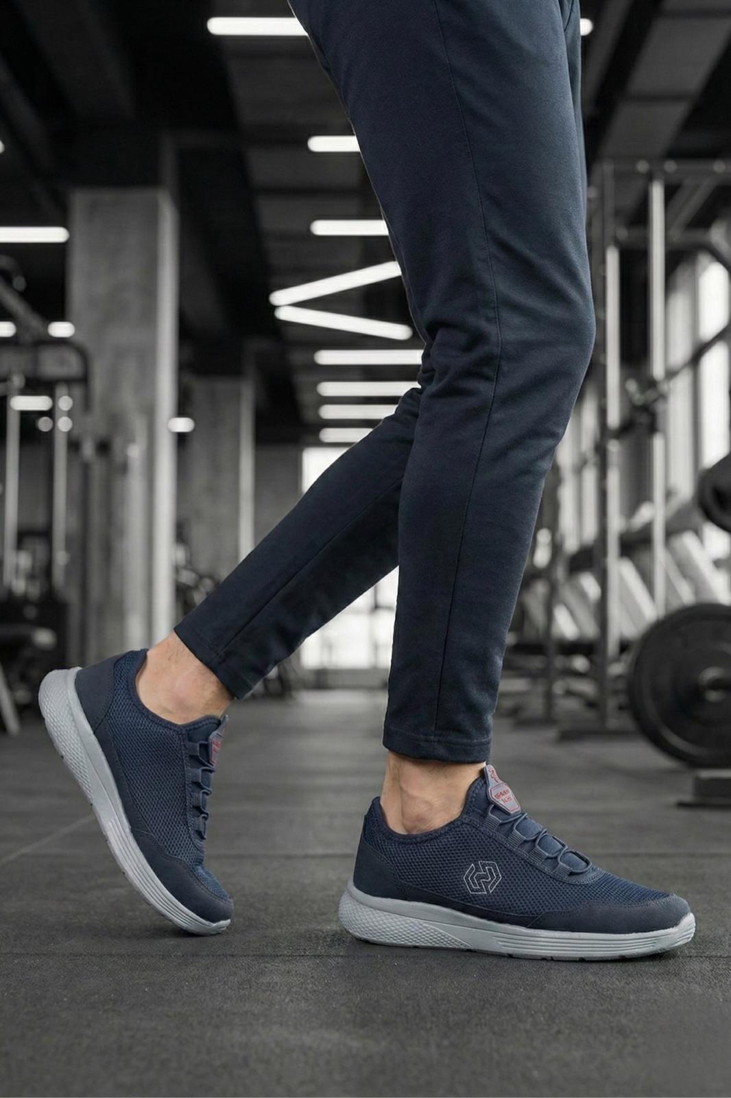 Roaf Lastik Bağcıklı Nefes Alabilen Hafif Rahat Taban Erkek Sneaker