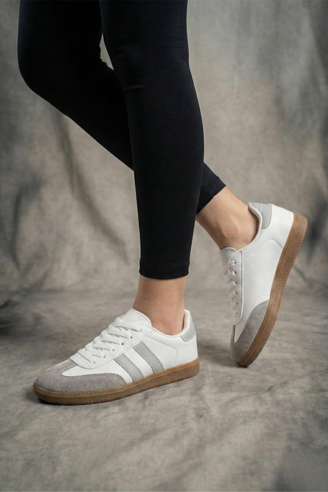 Sany Retro Hafif Rahat Taban Bağcıklı Kadın Sneaker