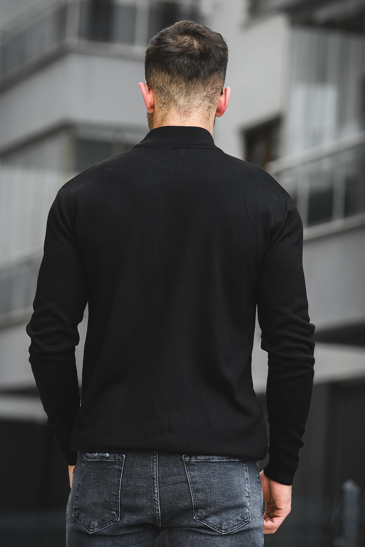 Seka 815 Pamuk Slim Fit Erkek Yarım Balıkçı Kazak