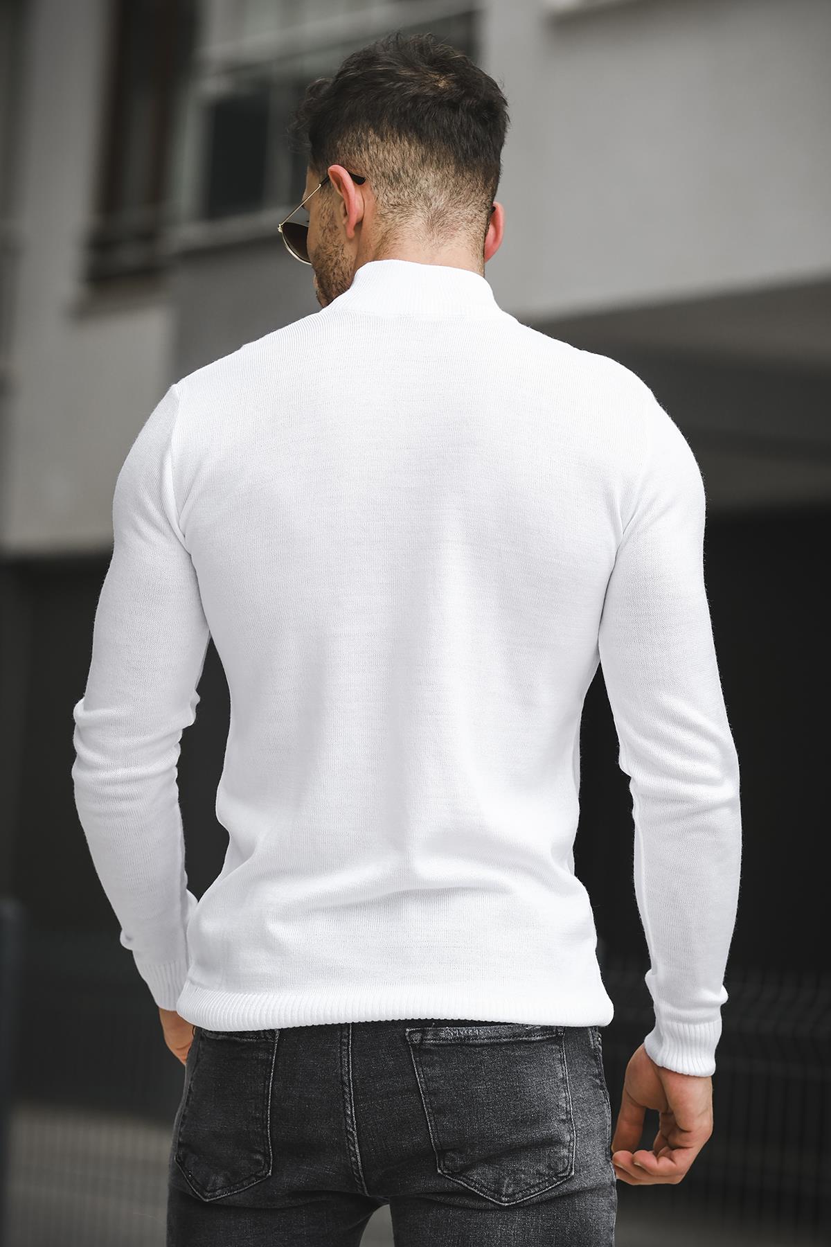 Seka 815 Pamuk Slim Fit Erkek Yarım Balıkçı Kazak