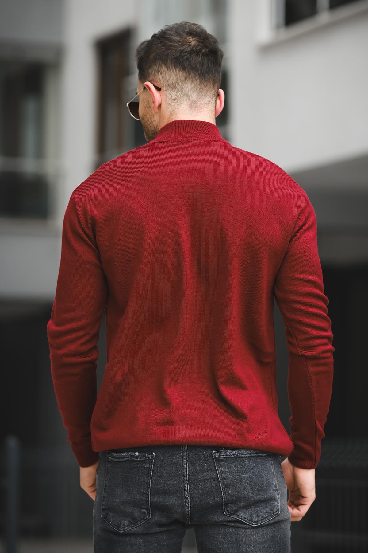 Seka 815 Pamuk Slim Fit Erkek Yarım Balıkçı Kazak