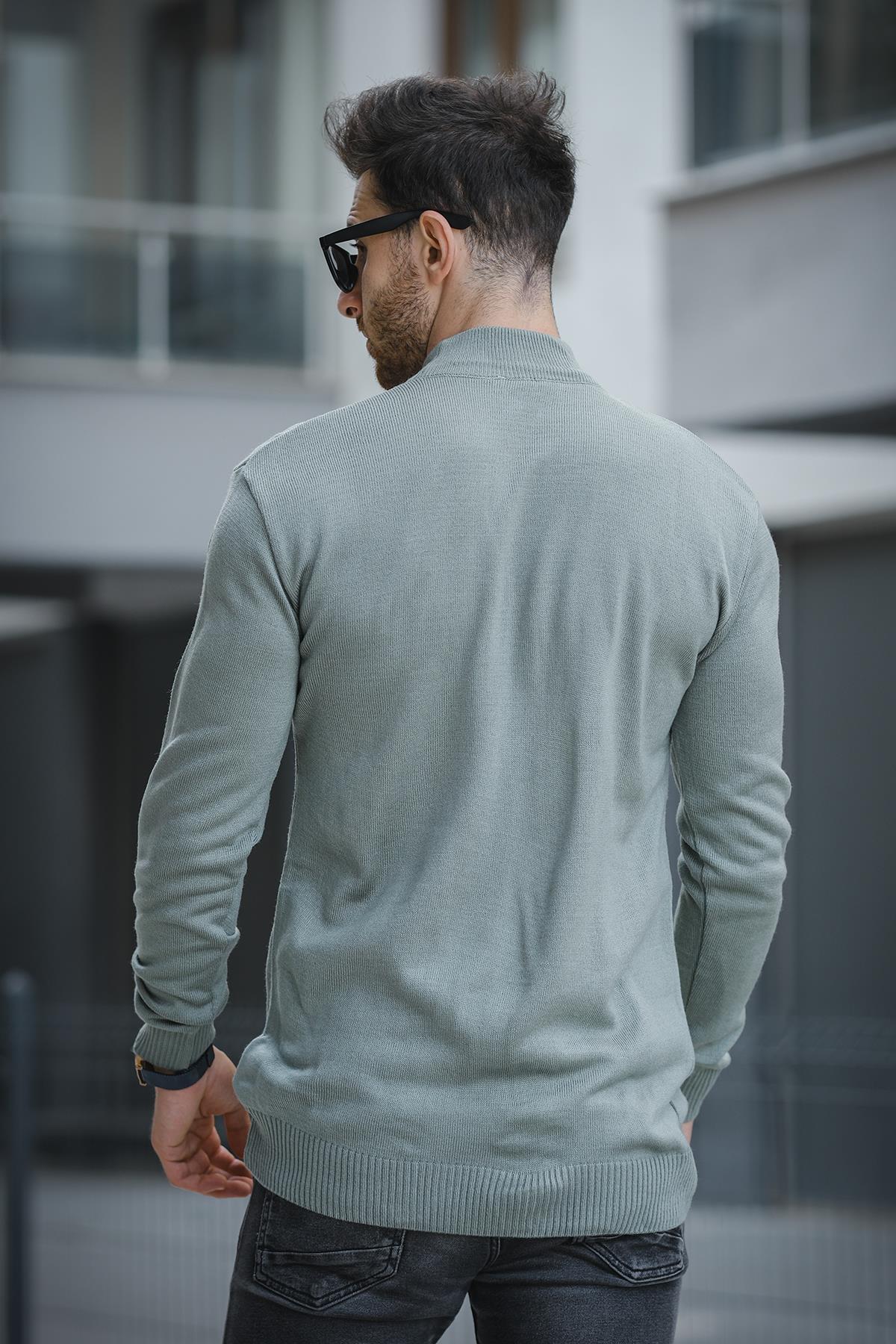 Seka 815 Pamuk Slim Fit Erkek Yarım Balıkçı Kazak