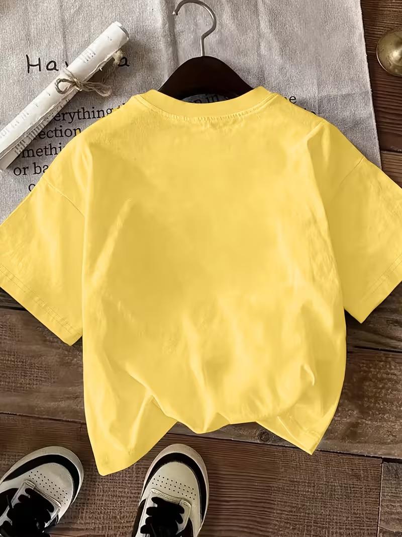 Sevimli Panda Grafikli İpli Cep Detaylı Kısa Kollu Oversize Unisex Bisiklet Yaka Tişört