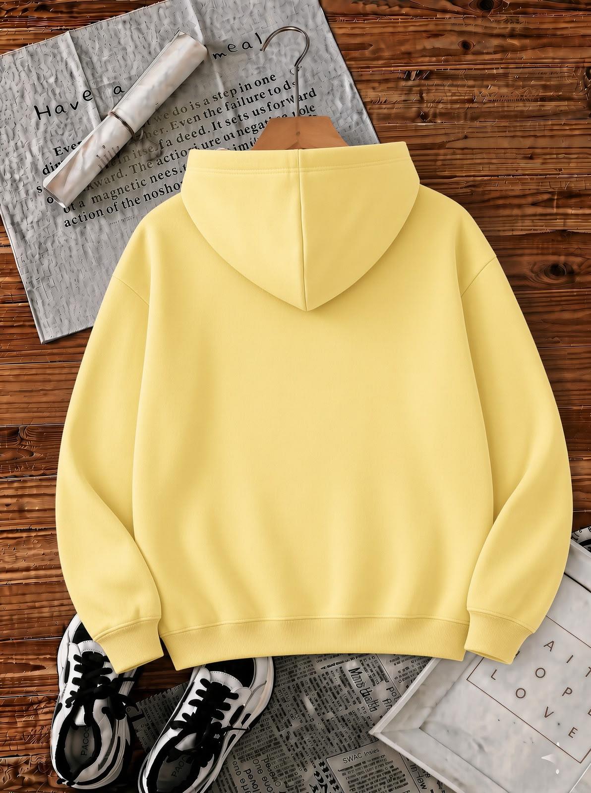 Sw Moooody Sevimli İnek Ön Baskılı Unisex Oversize Kapüşonlu Sweatshirt - Hoodie