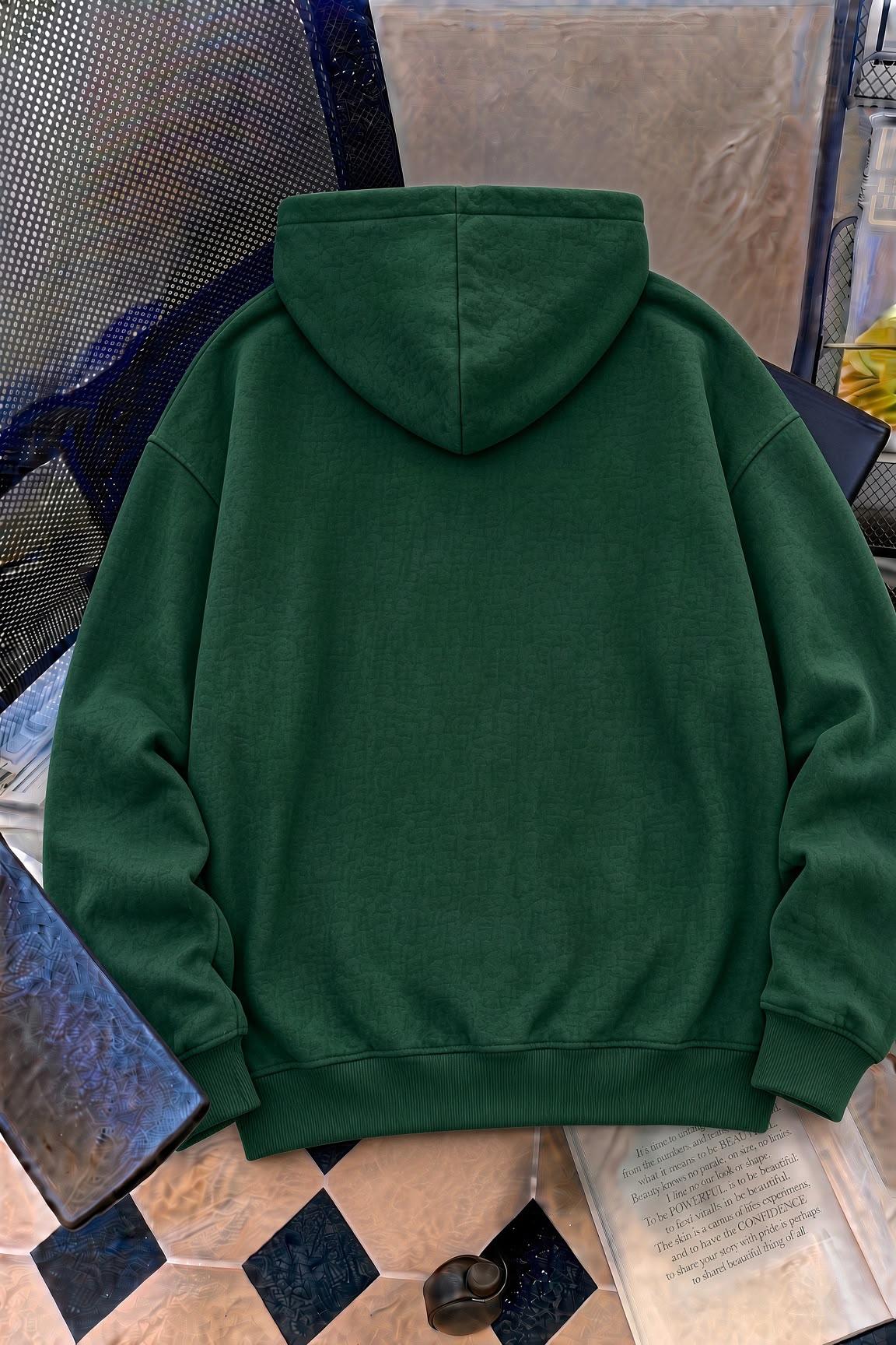 Sw Sevimli Panda Detaylı Kanguru Cepli Oversize Kapüşonlu Sweatshirt (Hoodie)