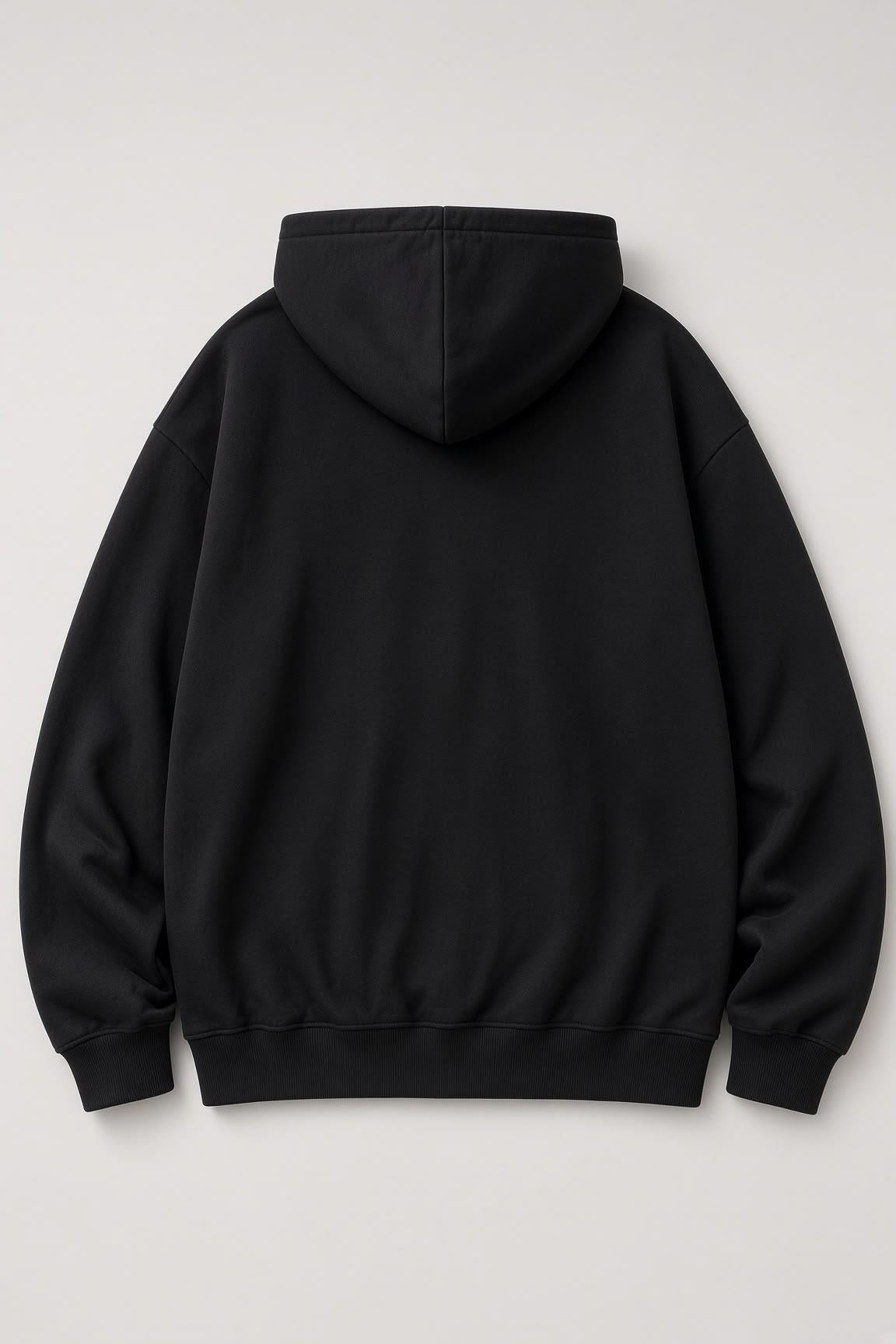 Sw Sevimli Panda Detaylı Kanguru Cepli Oversize Kapüşonlu Sweatshirt (Hoodie)