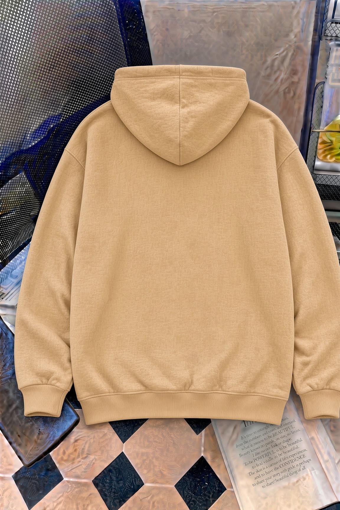 Sw Sevimli Panda Detaylı Kanguru Cepli Oversize Kapüşonlu Sweatshirt (Hoodie)