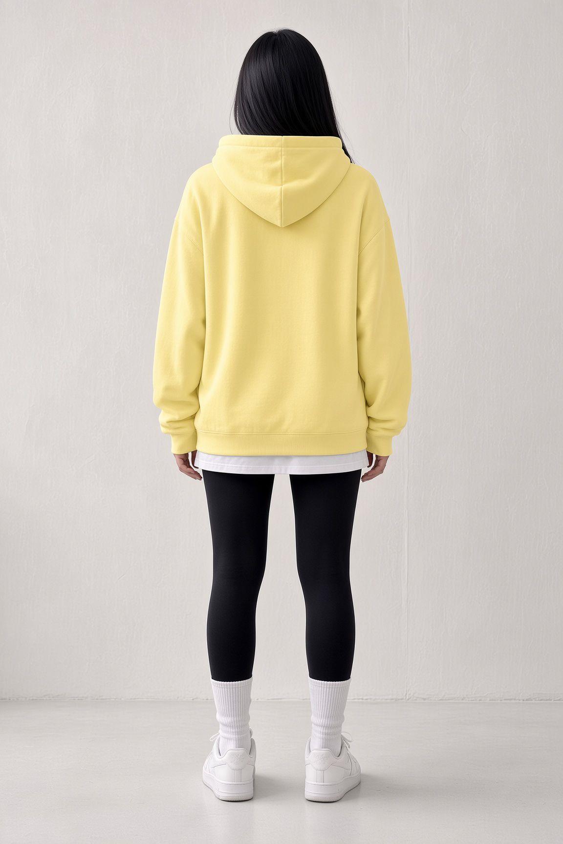 Sw Unisex Oversize "New York Crew" Baskılı Kapüşonlu Kanguru Cep Sweatshirt