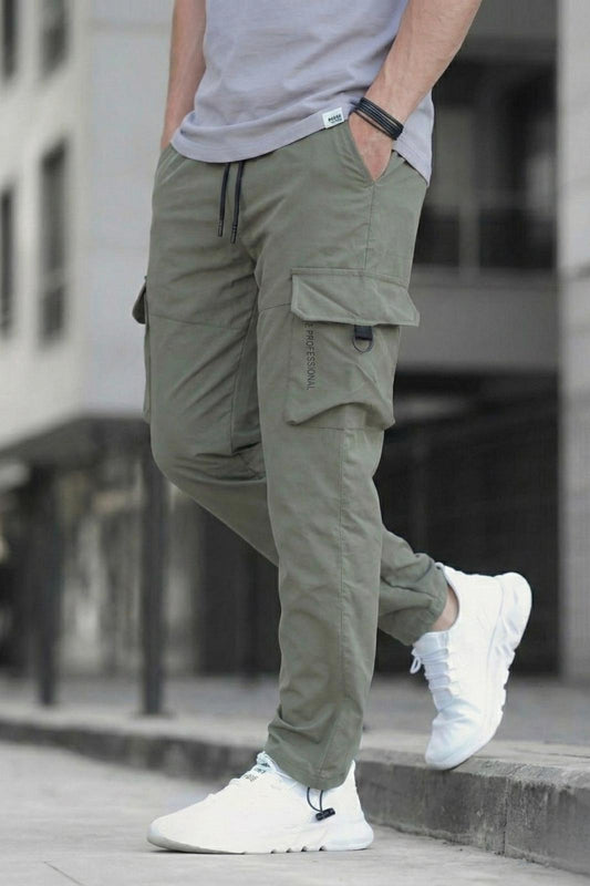 Tiziano Kort Paraşüt Düz İpli Paça Kargo Cepli Erkek Eşofman Alt