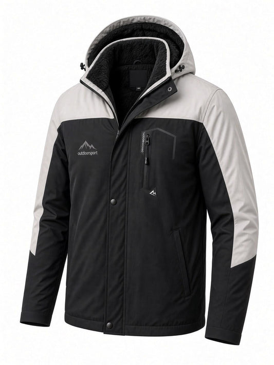 Tuc 1032 İçi Polar/Kürk Astarlı Su İtici Termal Softshell Erkek Mont - Soğuk Geçirmez Spor Kaban