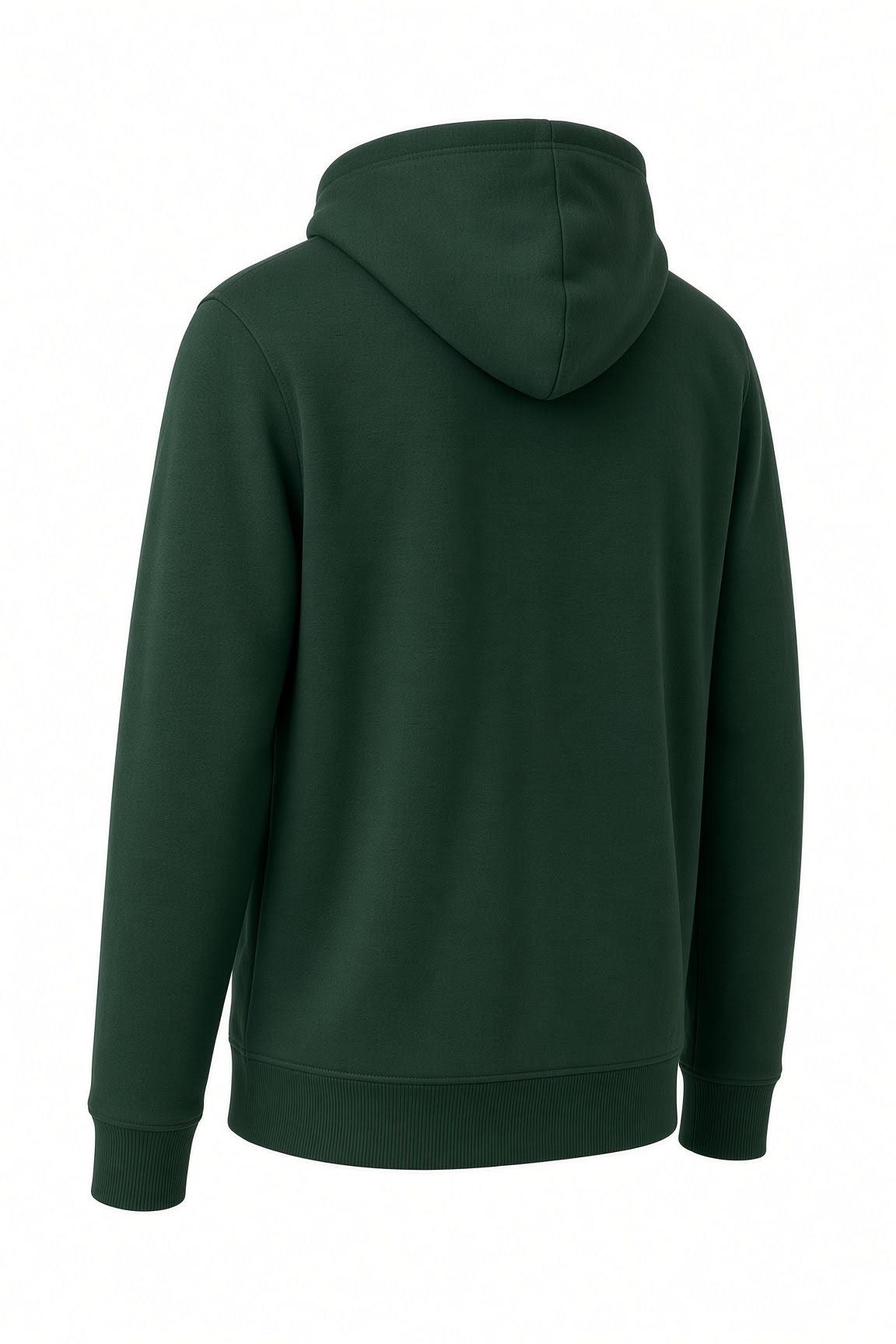 Moxy Unisex Fermuarlı Kapüşonlu İki İplik Şardonlu Sweatshirt Rahat Kalıp Kanguru Cepli Basic Hırka