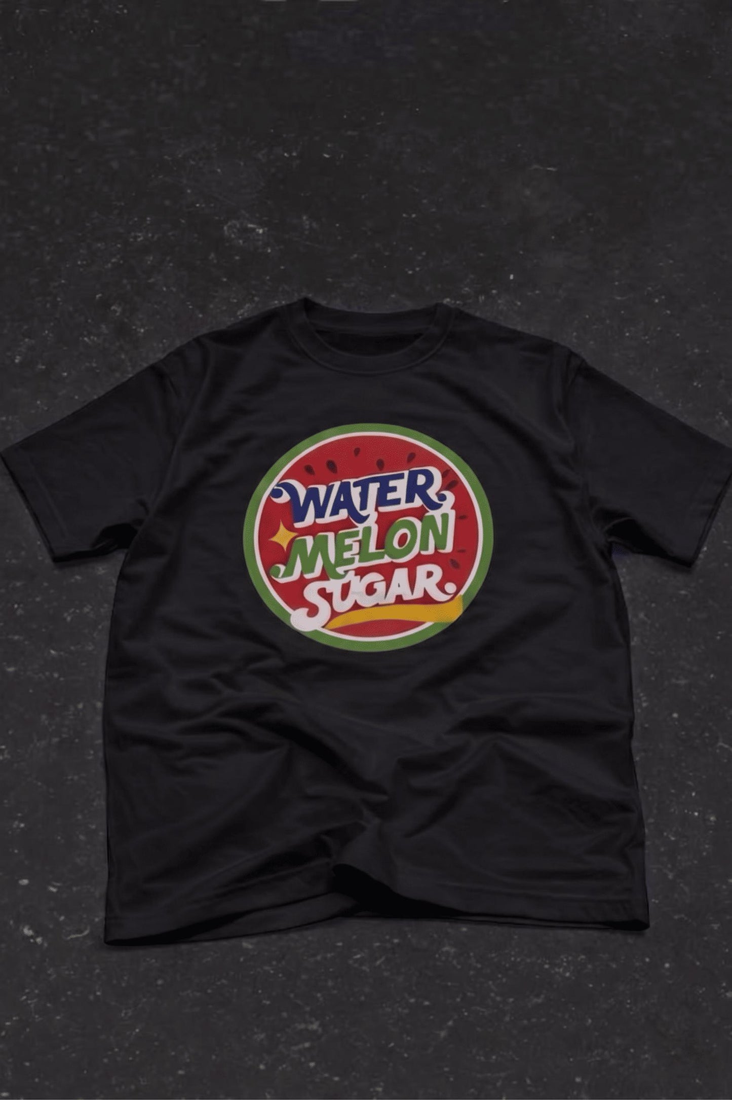 Watermelon Sugar Retro Baskılı Oversize Unisex Pamuklu Tişört