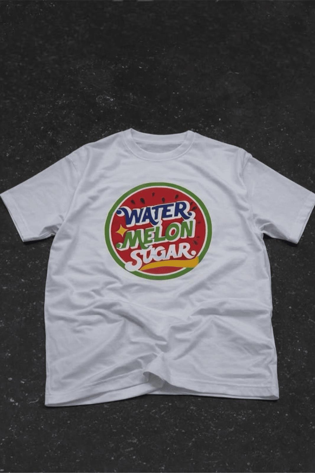 Watermelon Sugar Retro Baskılı Oversize Unisex Pamuklu Tişört
