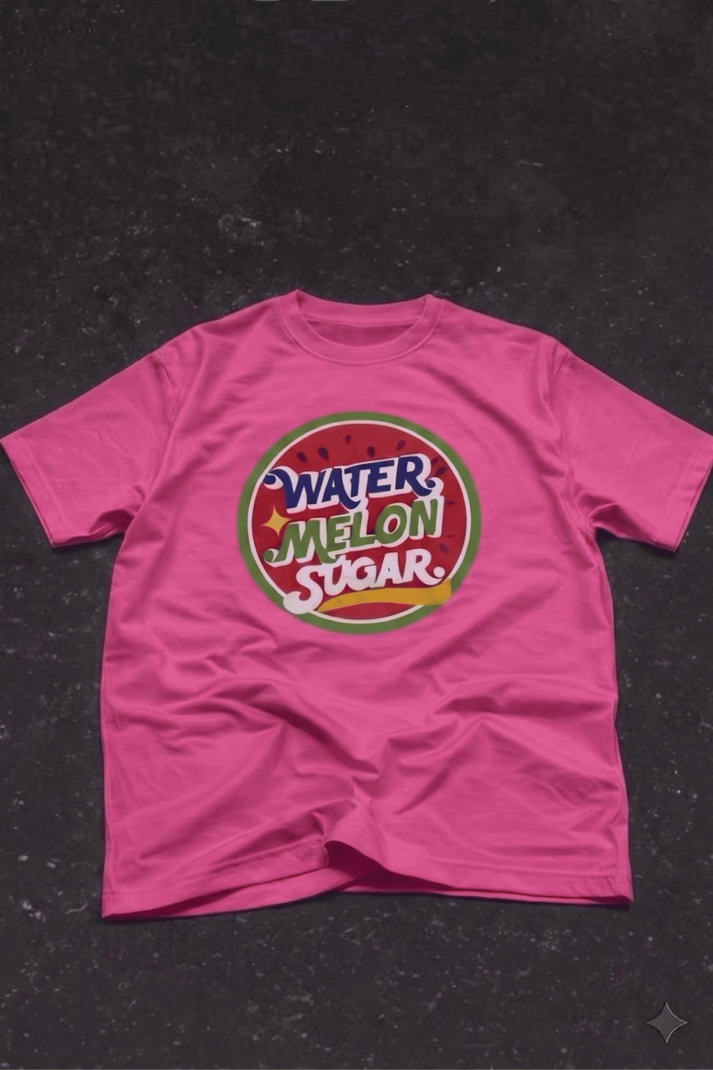 Watermelon Sugar Retro Baskılı Oversize Unisex Pamuklu Tişört