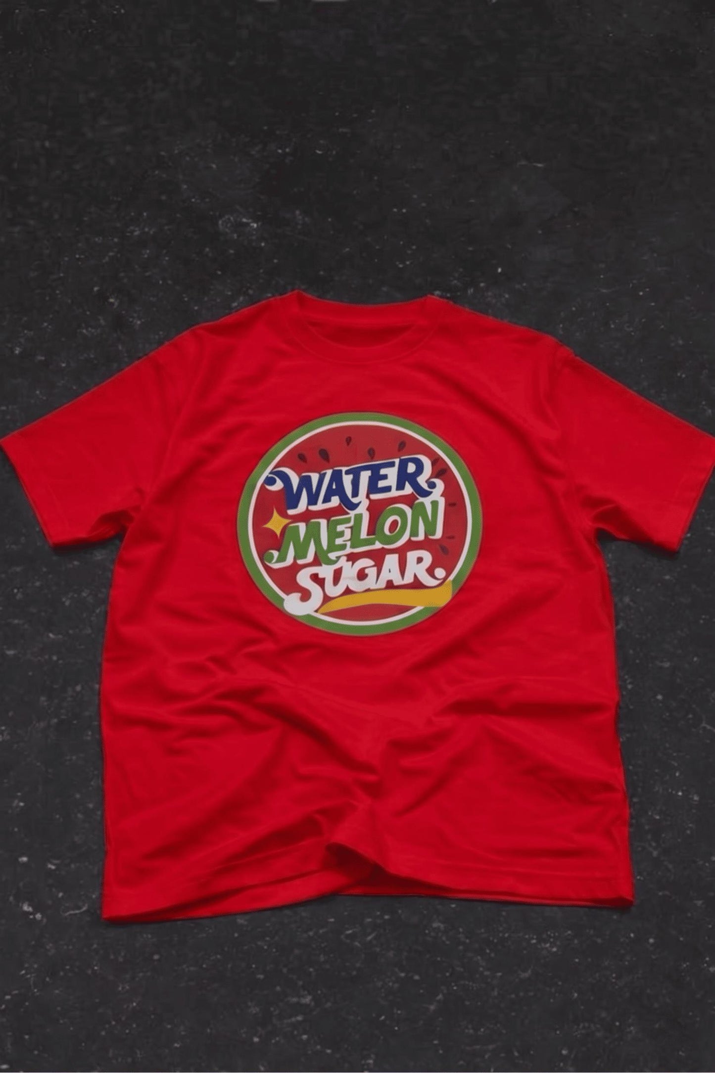 Watermelon Sugar Retro Baskılı Oversize Unisex Pamuklu Tişört