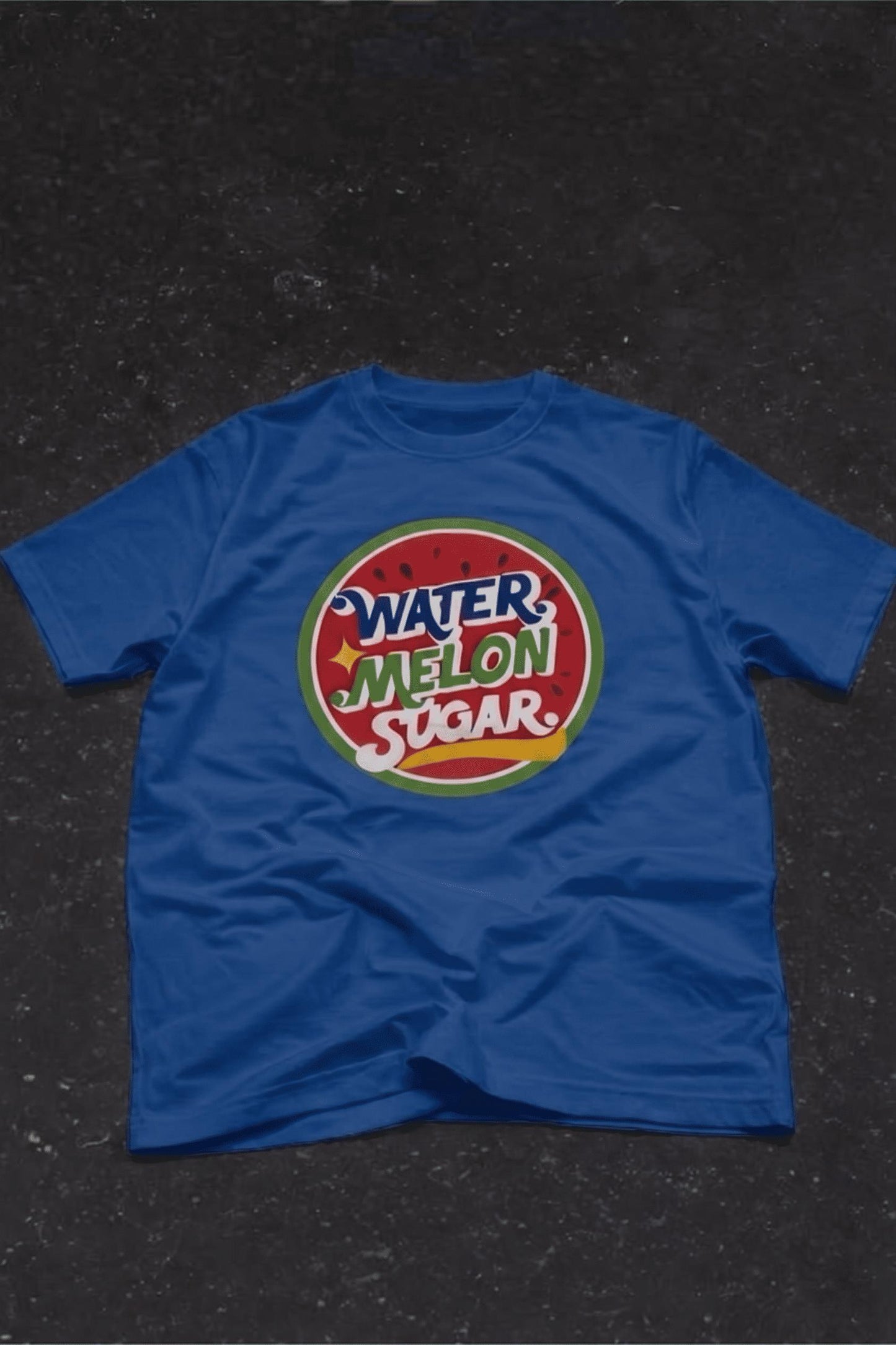 Watermelon Sugar Retro Baskılı Oversize Unisex Pamuklu Tişört