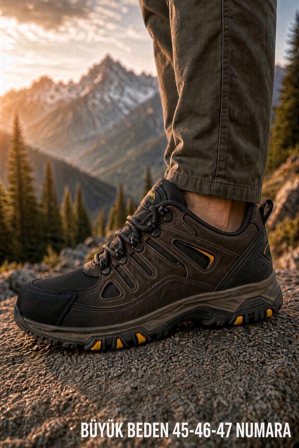 Wnf 3031 Erkek Büyük Beden Outdoor Bot Spor Ayakkabı Trekking ve Doğa Yürüyüşü Ayakkabısı (45-46-47 Numara)