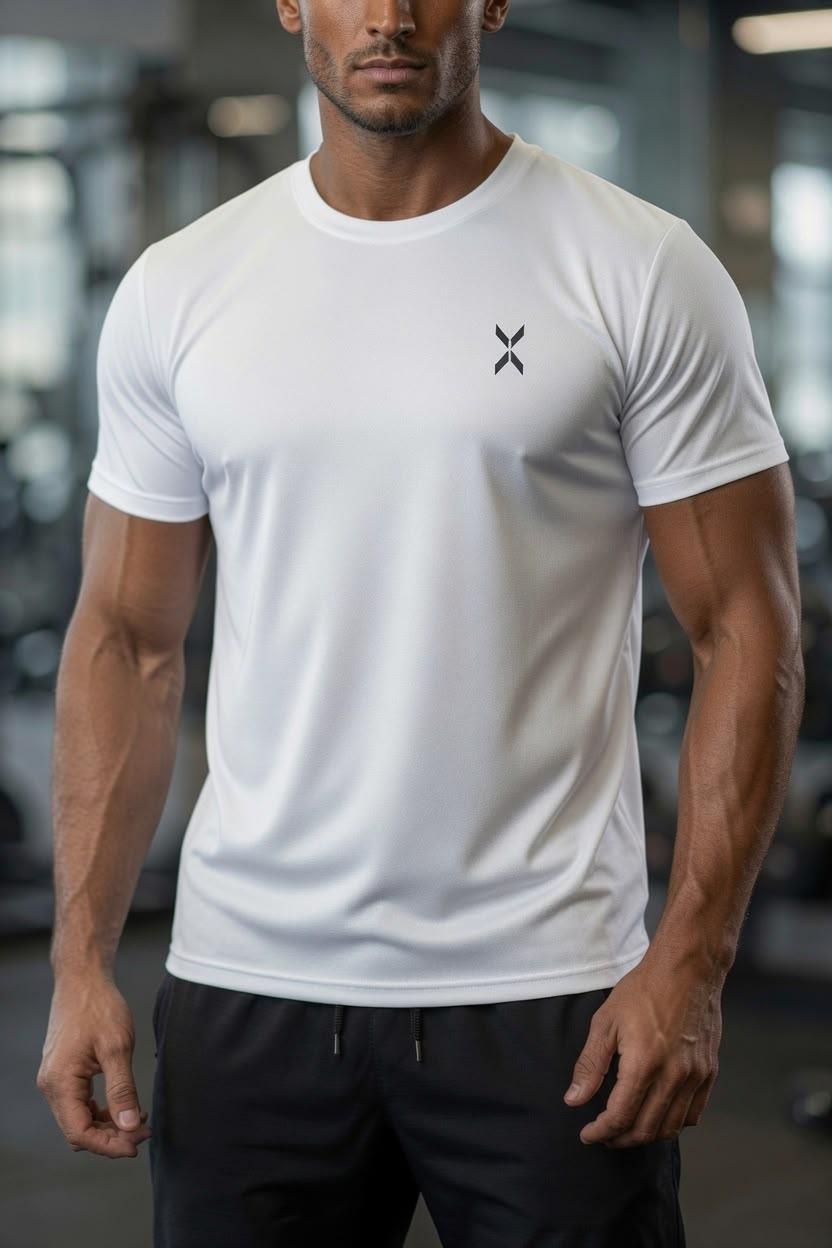 Xylon 2'li Paket Mikro Polyester Nefes Alabilen Hafif Perform Antrenman Sporcu Erkek Tshirt